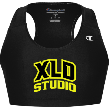 Embroidered XLD Studio Sports Bra