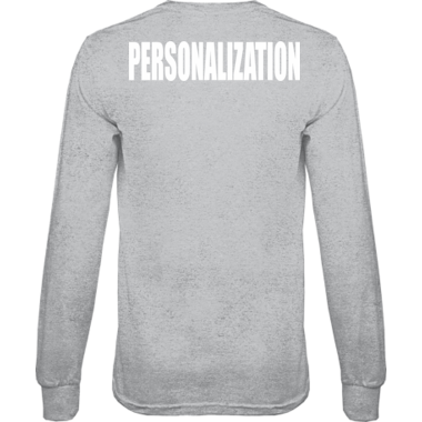 Personalized Long Sleeve Tee Name on back