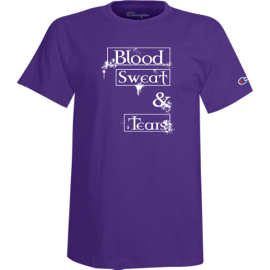 Blood Sweat and Tears Gymnastics Tee (Purple)