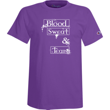 Blood Sweat and Tears Gymnastics Tee (Purple)