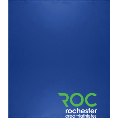 Blanket with ROC logo in corner
